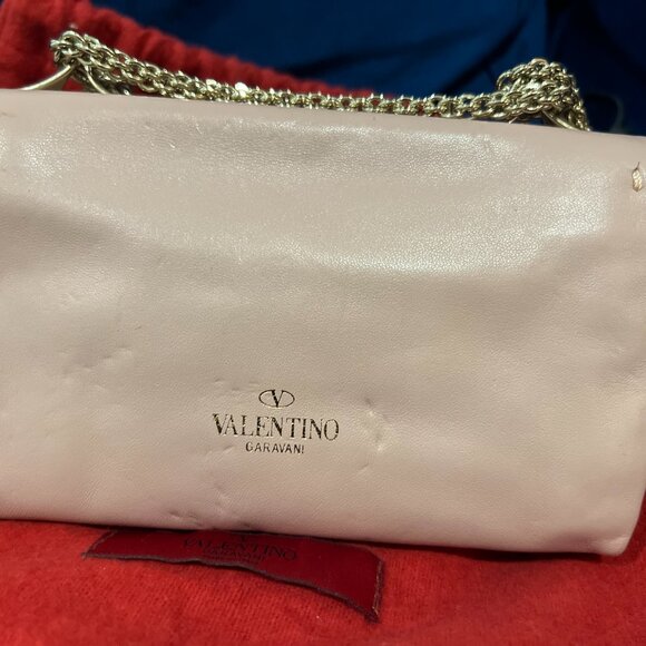 Valentino Pink Leather Bow Mini Flap Bag - Picture 7 of 15